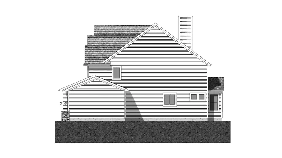 The Harbor Springs house plan, exterior view 2